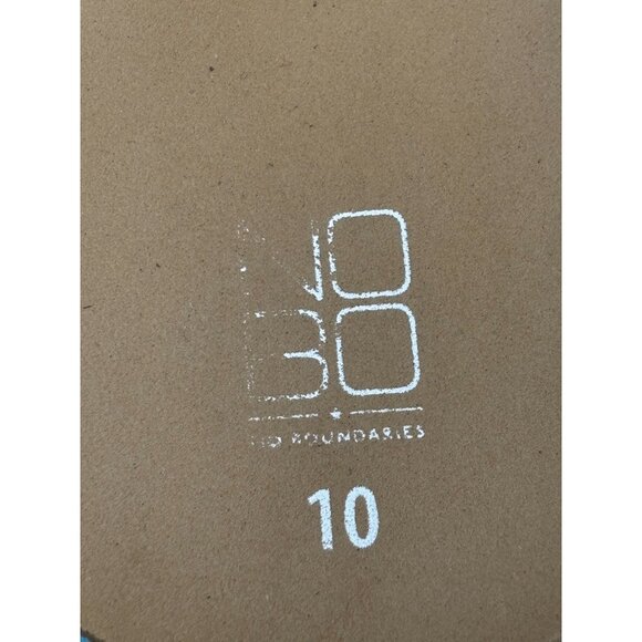 No Boundaries Size 10 White Strap Flip Flop Sandals Multicolor Platform Sole - Picture 4 of 5